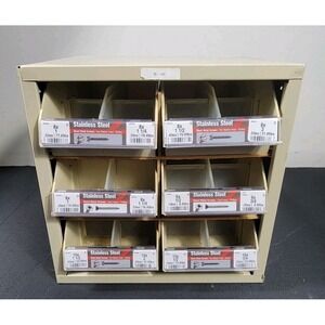 Hillman Smaller Storage Cabinet 6 Drawer Steel Organizer Hardware Parts, Legos..